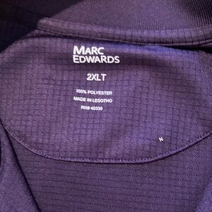 Marc Edwards Men's Purple Polo Shirt - 2XLT